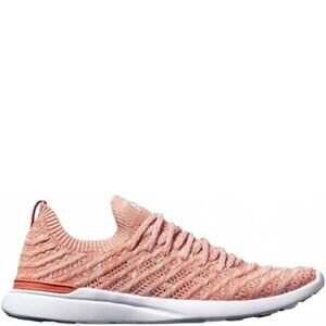 NEW APL women's techloom wave athletic sneakers in terracotta/pristine/melange